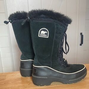 Sorel Women's Black Fur-Lined Boots